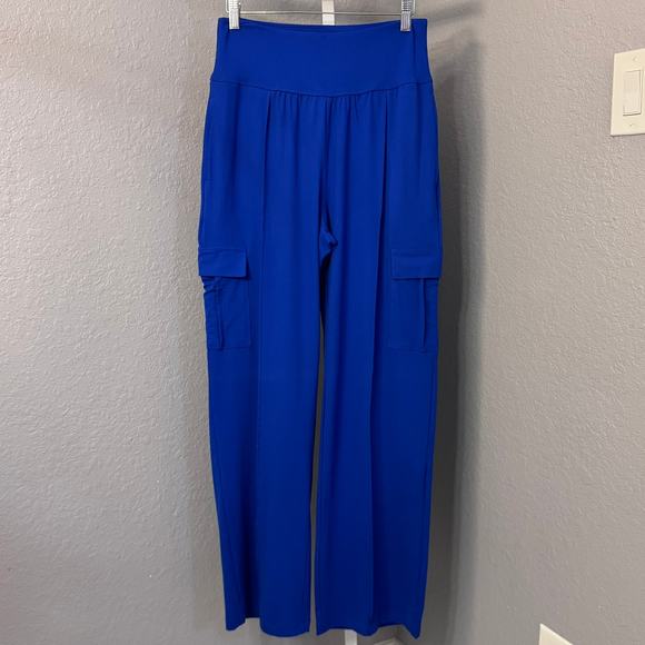 Rae Mode Lot of 2 Women's Black and Blue Athletic Pants Size Large EUC - Picture 2 of 16